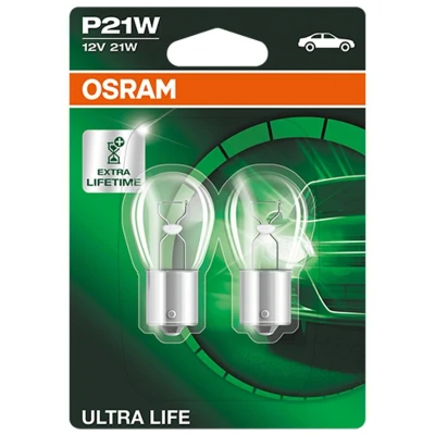 Imagen de OSRAM ULTRA LIFE 7506ULT 02B Bombillas 12 21 P21W SEAT: Altea, Leon II Hatchback, TOYOTA: Corolla IX VOLKSWAGEN: Golf 5