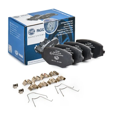 Imagen de HELLA 8DB 355 016 861 Juego de pastillas freno con avisador acústico desgaste accesorios MAZDA: MX 5 2, I