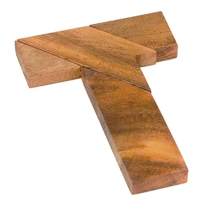 Imagen de Logica Juegos Art. T Puzzle 100 Puzzles en 1 Rompecabezas de Madera Preciosa Dificultad 4/6 Extrema Geometrico Serie Euclide