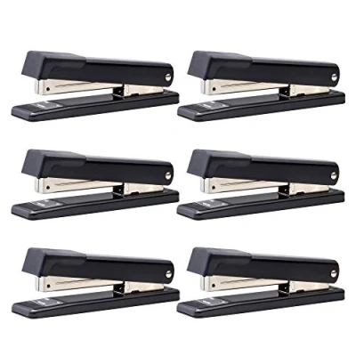 Imagen de BOSTITCH Grapadora clásica de metal para escritorio, paquete 6 (B515 BLK 6PK)