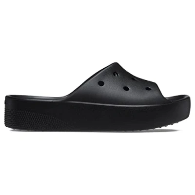 Imagen de Crocs Classic Platform Slide Sandalias planas, Mujer, Talla: 42/43, Black Zapatos