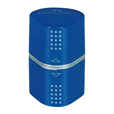 Imagen de Faber Castell Estuche triple Colour Grip disponible en negro, rojo, azul, verde o plata (azul)
