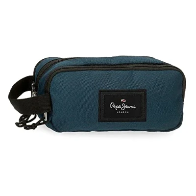 Imagen de Pepe Jeans Aris Estuche Triple Azul 22x10x9 cms Poliéster
