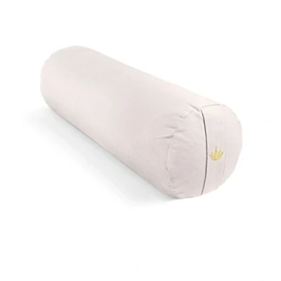 Imagen de Lotuscrafts Bolster Yoga Rodillo para Yin Ø24 cm Relleno de Espelta Cubierta en Algodon Lavable Cojin Rodilla Rulo Pilates o Certificado GOTS