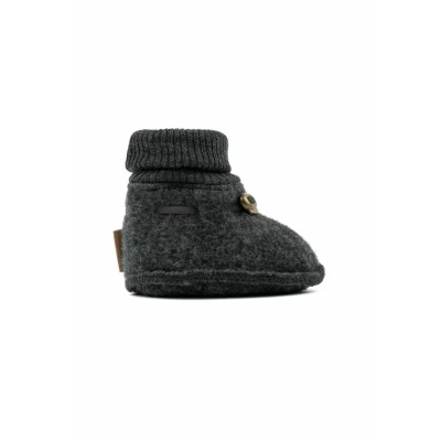Imagen de mikk line Pantuflas para niños, Talla: 18 24m, Anthracite melange Zapatos