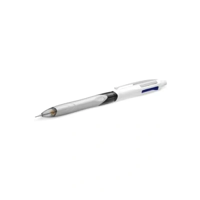 Imagen de Bic, bolígrafos Bic 4 colores, 3 en tintas negro, azul y rojo + 1 portaminas punta HB, caja por 12 unidades de