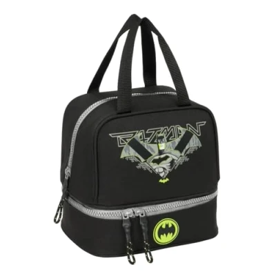 Imagen de Safta BATMAN GAME OVER Portameriendas, Portatodo, Calidad y Máxima Resistencia, Porta Comida, Recreo, Merienda Desayuno, 20x15x20 cm