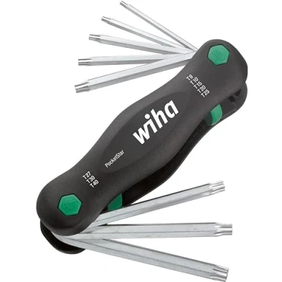 Imagen de Wiha juego de llaves allen en soporte classic torx®, 9 unid., acabado oxidación negra (34736)