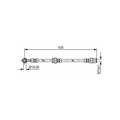Imagen de BOSCH 1 987 481 384 Latiguillos de Freno 410 M10x1 CHEVROLET: Lacetti Hatchback