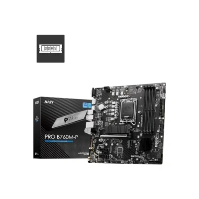Imagen de Msi Pro B760M P Placa Base Micro ATX, Compatible con Intel Core de 12a y 13a Generación, LGA 1700, DDR5 Memory Boost 6800+MHz/OC, Ranura PCIe 4.0 x16, M.2 Gen4 Ranuras