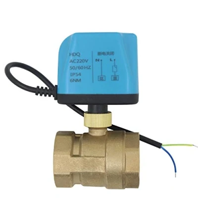 Imagen de 2 cables valvula motorizada 220v esfera NC electrovalvula normalmente cerrada 1/2 3/4 1 1/4 pulgada (DN40 pulgada)