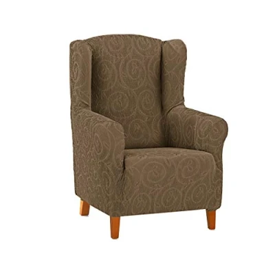 Imagen de Martina Home Funda sillón Relax, Poliéster, Elastano y algodón, Marrón, Orejero