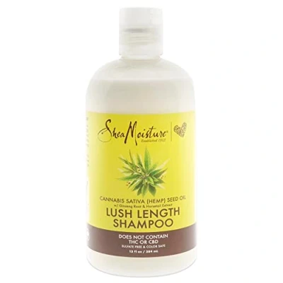 Imagen de SHEA MOISTURE Cannabis Sativa (Hemp) Seed Champú 8Oz/384 ml, No Aplica, 1 Unidad (Paquete de 1), 384