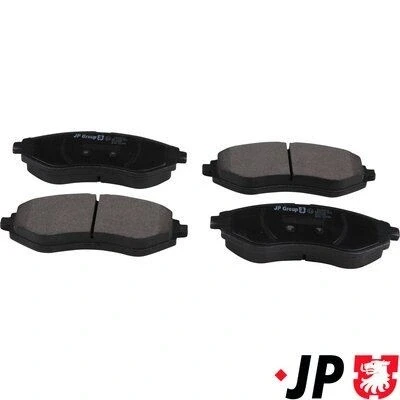Imagen de JP GROUP 6363603210 Juego de pastillas freno Eje delantero con avisador acústico desgaste CHEVROLET: Aveo / Kalos Hatchback