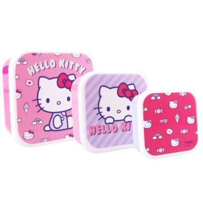 Imagen de 3 Cajas de Almuerzo Hello Kitty Fresh Bites