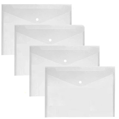 Imagen de Carpetas Plastico Transparente A4 Carpeta Archivadora Documentos Con Bot¨®n (30 piezas)