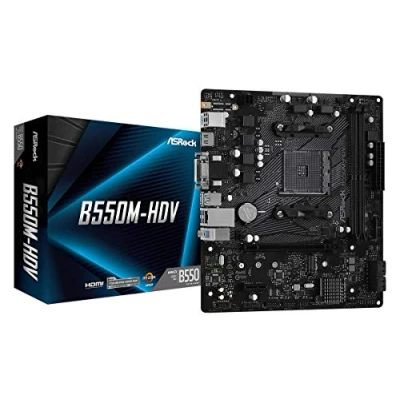 Imagen de ASROCK B550M HDV AMD AM4 MATX 2xDDR4 1xM.2 Retail
