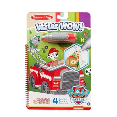 Imagen de Melissa &amp; Doug PAW Patrol Patrulla Canina Marshall, Libro de actividades para colorear sin ensuciar reutilizable, Juego creativo, Pintura con agua, Regalo niños 3 7 Años