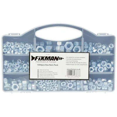 Imagen de Fixman 771284 Tuercas hexagonales, Plata