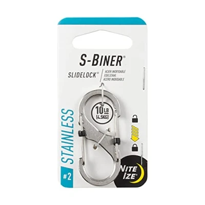 Imagen de Nite Ize Sbiner SlideLock Mosquetón, Hombres, Plateado, M