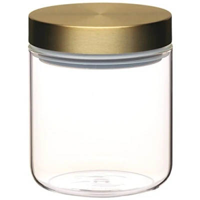 Imagen de MasterClass Tarro de cristal hermético con tapa latón, 700 ml (1,25 pts)