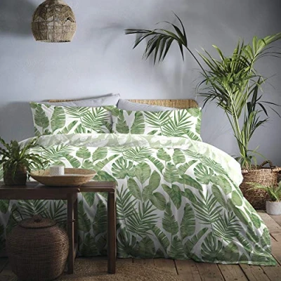 Imagen de Dreams &amp; Drapes Tahití Juego de Funda nórdica fácil Cuidado 1 Pieza, tamaño Cama Doble en Verde