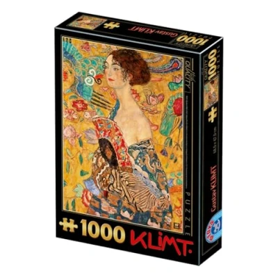 Imagen de D Toys Teile Frau mit Fächer Puzzle Puzle de 1000 Piezas, diseño Mujer Gustav Klimt con Compartimentos, Multicolor (70159 KL03)