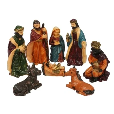Imagen de TGFIX Estatua de Jesucristo Natividad Figuras Navidad Pascua
