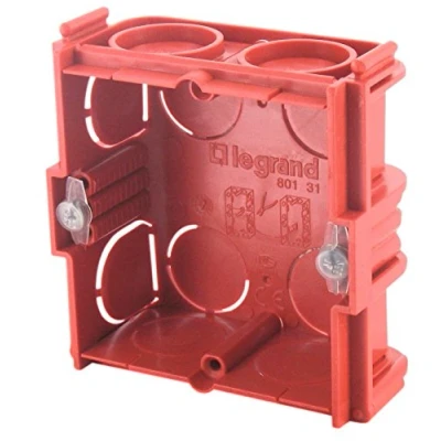 Imagen de Legrand Batibox LEG90533 Caja de empotrar cuadrada (combinable, para yeso, 30 mm profundidad)