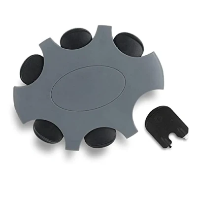 Imagen de JB White ProWax miniFit 6 filtros anticerumen para audífonos, compatibles con audífonos Oticon, Bernafon y Auditio, disco herramientas filtros, color negro