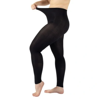 Imagen de CALZITALY Pijama Anticelulitis, Mallas Reductoras, Rosa y Negro, S/M, L/XL, Made in Italy (S/M, Negro)