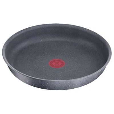 Imagen de Lagostina Ingenio Mineralis Green sartén 24 cm, de aluminio 100% reciclado, para gas, horno e inducción, con indicador cocción, se puede utilizar mango extraíble