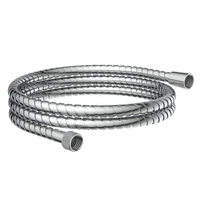 Imagen de EISL manguera de ducha 2 m acero inoxidable, con protección extra contra torceduras, universal 200 cm para la ducha, cromo JM200MKCRPLUS