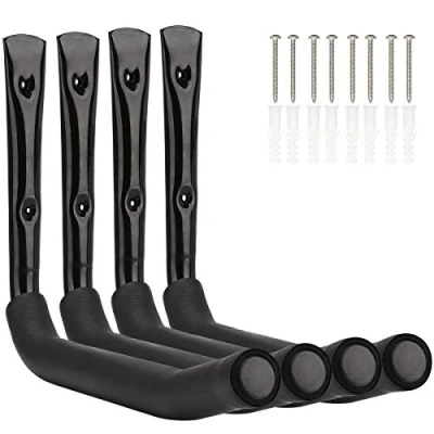Imagen de Perchas para ruedas de almacenamiento garaje alta resistencia, alternativa estante llantas montaje en pared 40 cm, paquete 4 ganchos kayak (17 cm x cm)