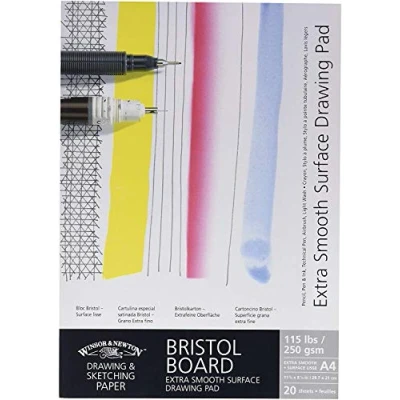 Imagen de Winsor &amp; Newton Cartulina satinada A3 para dibujo extra suave , 20 hojas