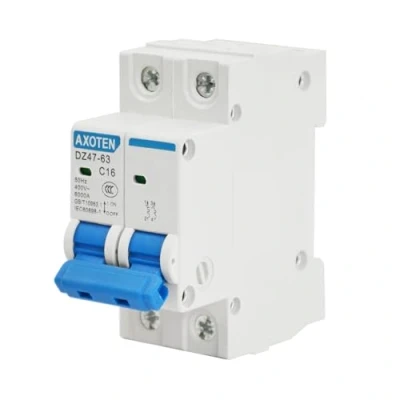 Imagen de Chengpi 2 Polo 400V AC Micro Disyuntor Automático DZ47 63 16A,Disyuntor Instalación de Guía