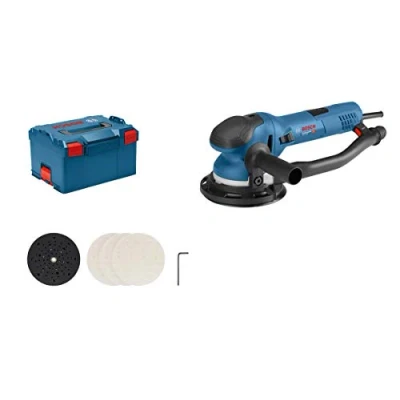 Imagen de Bosch Professional GET 75 150 Lijadora excéntrica turbo (750 W, Ø de plato lijador mm, softstart, en L BOXX)