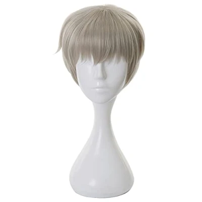 Imagen de HIROAKIYA Toge Inumaki Wig, Cosplay Wig with Cap, Length Approx.26cm