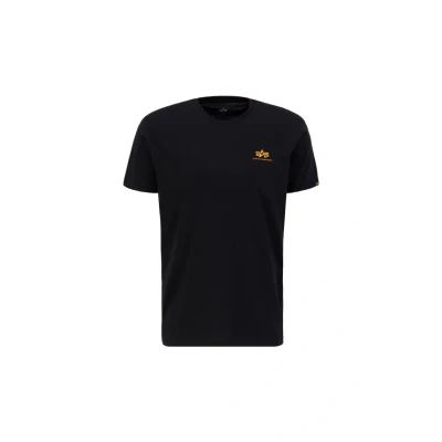 Imagen de Alpha Industries BACK Camiseta estampada, Hombre, Talla: Medium, Blackorange