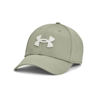 Imagen de Under Armour Gorra Blitzing de ajuste elástico para hombre, (504) Grove Green / White Clay, Medium Large