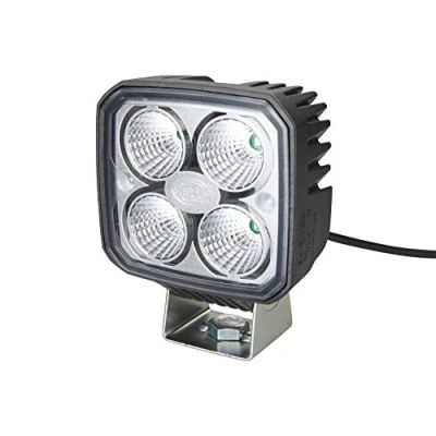 Imagen de HELLA LED Faro de trabajo Q90 compact 12V / 24V 1200lm atornillado/montaje exterior Abrazadera montaje giratoria Iluminación largo alcance Cable: 500mm 1GA 996 284 011
