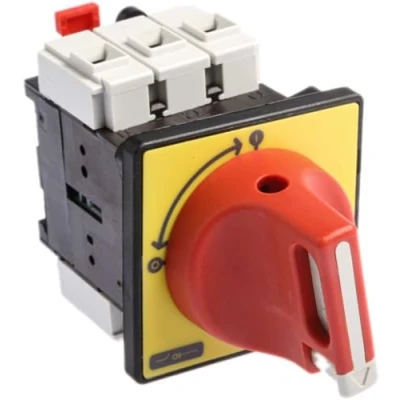 Imagen de Schneider Electric VCF2 Interruptores Seccionadores de para Emergencia Montaje en Puerta, 40A, 74mm x 60mm, Amarillo