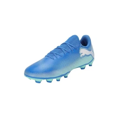 Imagen de PUMA Botas de fútbol Future 7 Play FG/AG, Hyperlink Blue Mint White, 46.5 EU