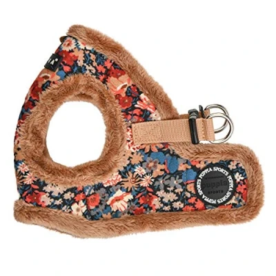 Imagen de Puppia Arnés para Perros pequeños y medianos Gianni Harness B Ajustable cómodo Beige