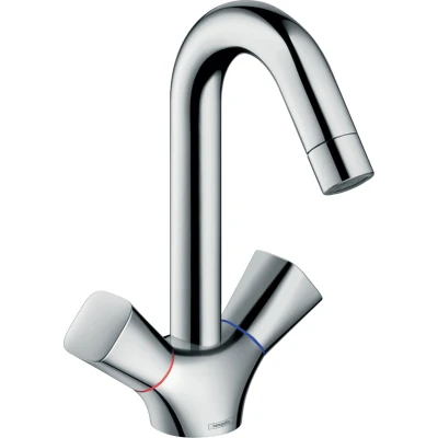 Imagen de Hansgrohe 71221000 Logis 150 Grifo bimando de Lavabo con caño Giratorio, Cromo