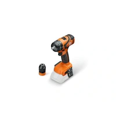 Imagen de FEIN Taladro atornillador a batería, ABS 18 Q AS, 2 velocidades, Con motor sin escobillas y alojamiento QuickIN, para perforar hasta 13 mm Roscar M10, batería cargador