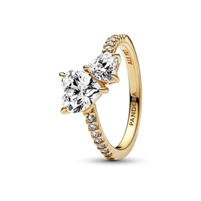 Imagen de Pandora Timeless Mujeres Anillo Baño de oro 14 quilates 161198C01 56