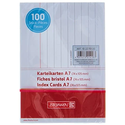 Imagen de Grabar Brunnen Tarjetas 180g / tarjeta M², A7 forrado, White