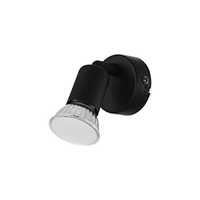 Imagen de Eglo LED Lámpara de pared LED, 1 techo la llama, Wall Sconence Inside Metal, sala estar, Pasillo en negro, Spot con versión GU10