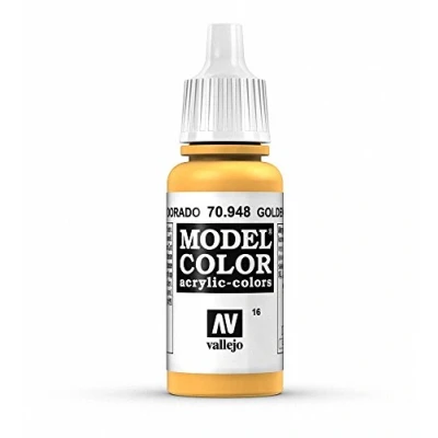 Imagen de Vallejo Model Color Pintura Acrílica, 17 ml, amarillo dorado